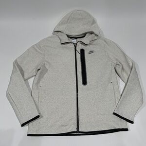 NIKE SPORTSWEAR TECH FULL ZIP HOODIE JACKET BEIGE DR9150-100